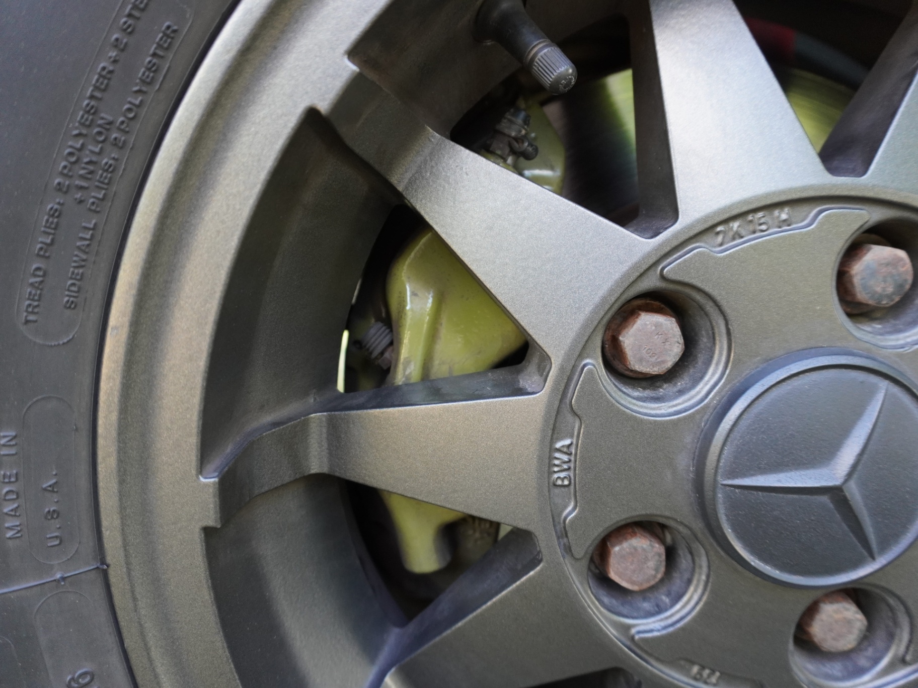 Star centre cap, fresh brake hardware