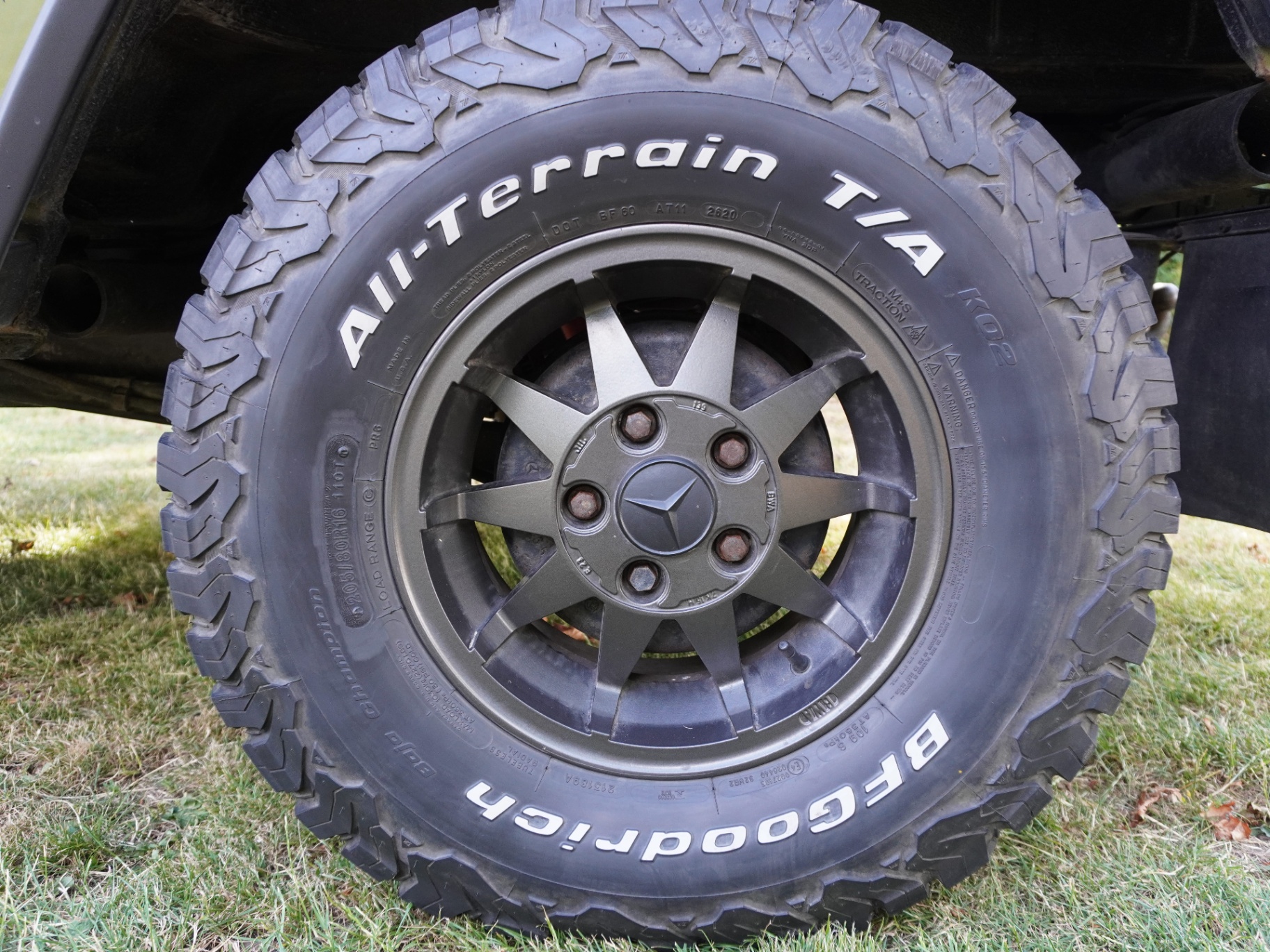 205/80 R16, load range C, mounted 2020