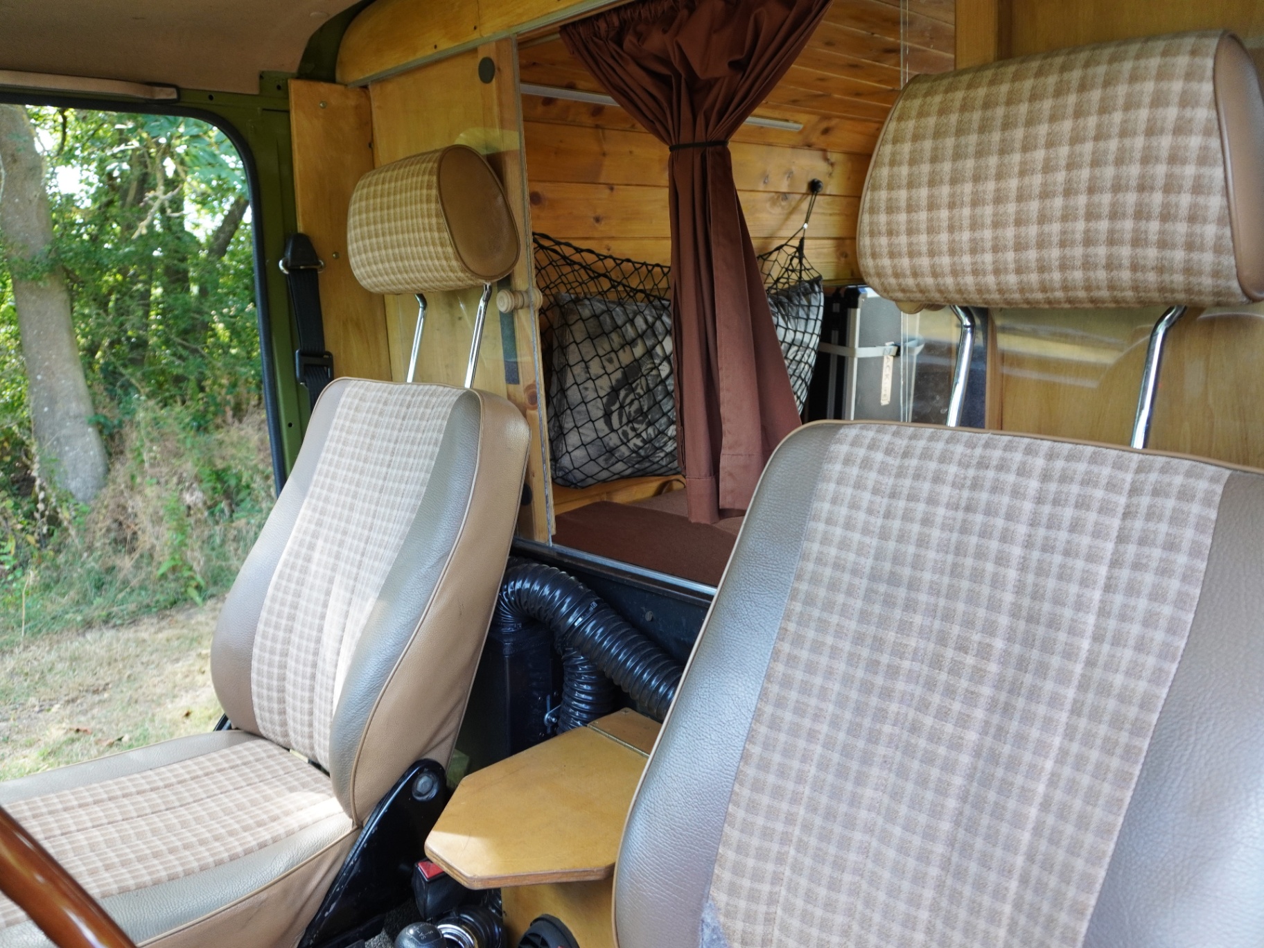 Cabin looking through to the rear camper